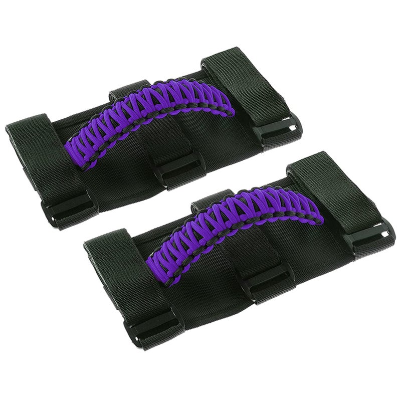 Savadicar 2 × مقابض مقبض مقبض لسيارة Jeep Wrangler CJ YJ TJ JK JL & Gladiator JT 1987-2023، ملحقات داخلية، أرجواني - Image 1